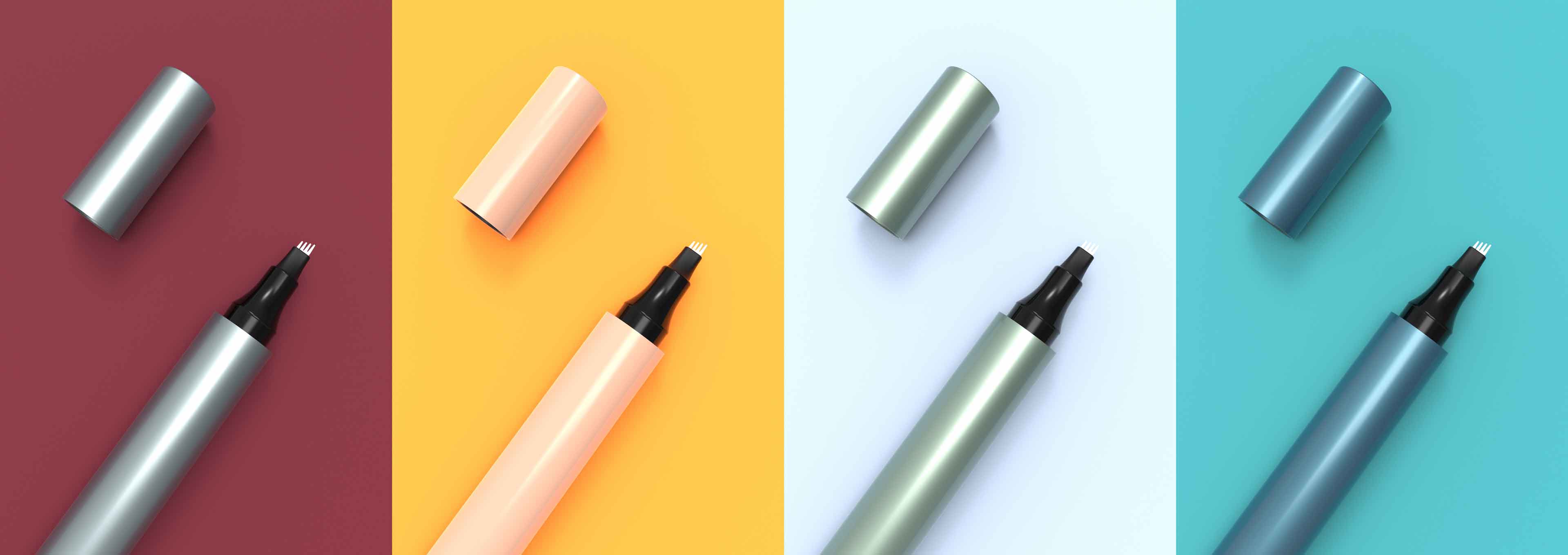 Say goodbye to a pile of makeup tools! This dual-ended eyebrow pencil and contour brush lets even beginners achieve naturally defined brows.