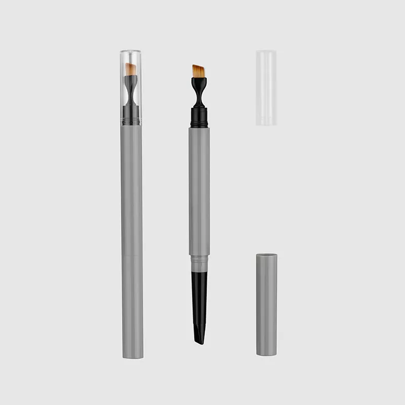 Dual-Ended Brow Pencil with Angled Spoolie Packaging