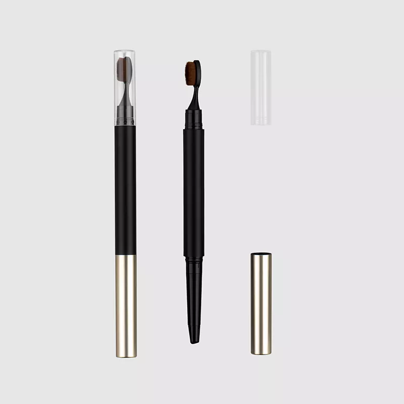 Dual-Ended Brow Pencil with Brow Comb Brush Packaging